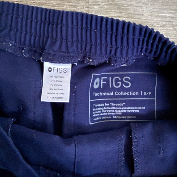 Figs Technical Collection Scrub Pants Navy - Picture 6 of 8